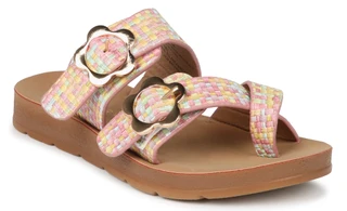 Thumbnail 1: Laundry Girl Girls Toe Loop Crochet Slides 
