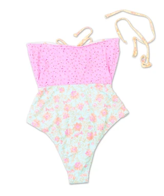 Thumbnail 1: BILLABONG Juniors Folk Story One Piece Swimsuit 