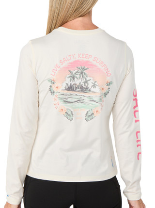 Thumbnail 1: Salt Life Women's Long Sleeve Graphic Crew Neck Top 