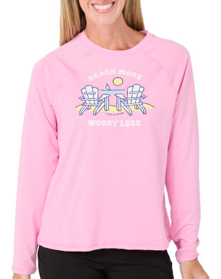 Thumbnail 1: Life is Good Women's Long Sleeve Graphic Rashguard 