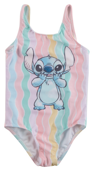 Thumbnail 1: STITCH Little Girl Stripe Stitch One Piece Swimsuit 
