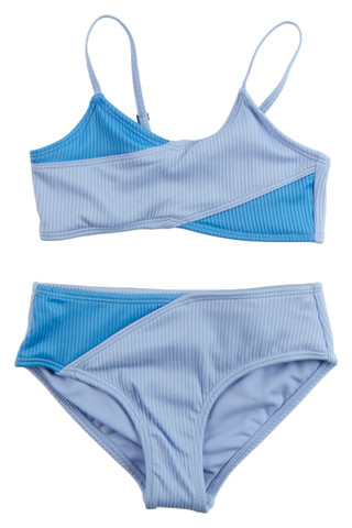 Thumbnail 1: Abercrombie & Fitch Big Girls 2 Pc Colorblock Crossover Bikini 