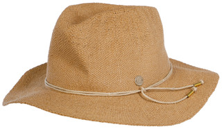Thumbnail 1: Coolibar Isla Solid Hand-Woven Unstructured Brim Fedora 