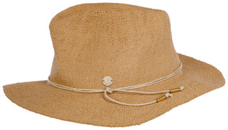 Thumbnail 3: Coolibar Isla Solid Hand-Woven Unstructured Brim Fedora 