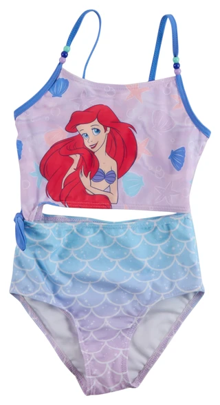 Thumbnail 1: LITTLE MERMAID Little Girls Cut Out One Piece Swimsuit 