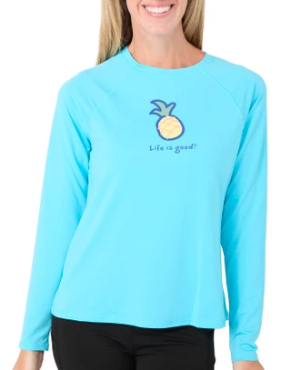 Thumbnail 1: Life is Good Women's Long Sleeve Graphic Rashguard 