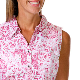 Thumbnail 3: Coral Bay Women's Sleeveless Button Down Top 