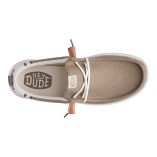 Thumbnail 4: Hey Dude Mens Wally Crafted Linen Casual Shoes 