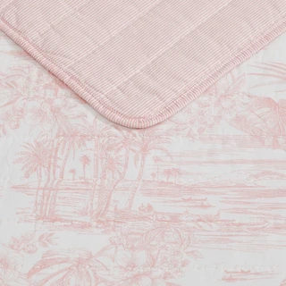 Thumbnail 8: TOMMY BAHAMA  Beach Bluff Toile Cotton Quilt Set 
