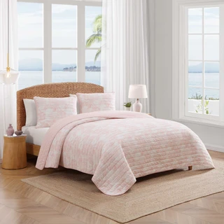 Thumbnail 15: TOMMY BAHAMA  Beach Bluff Toile Cotton Quilt Set 