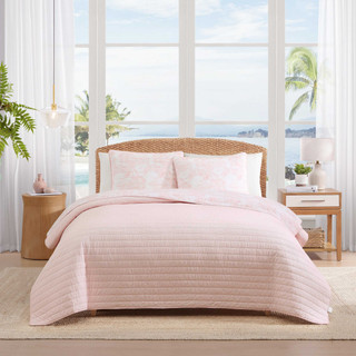 Thumbnail 18: TOMMY BAHAMA  Beach Bluff Toile Cotton Quilt Set 