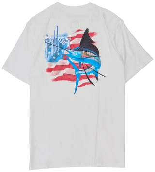 Thumbnail 2: Guy Harvey Men's Short Sleeve Pocket Graphic Tee 