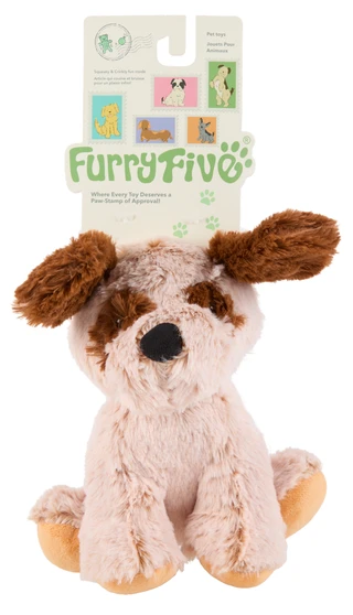 Thumbnail 1: Furry Five 9 in Sitting St. Bernard Pet Toy 