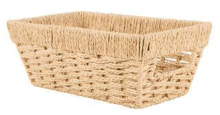 Thumbnail 1: SIMPLIFY Dutch Weave Small Shelf Storage Basket 