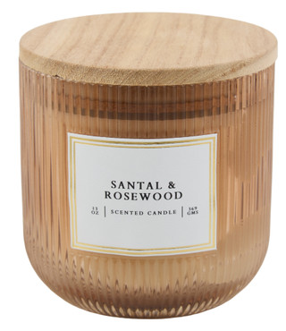 Thumbnail 1: EAST WEST 11 oz Santal & Rosewood Candle 