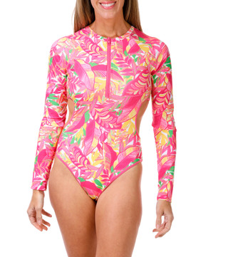 Thumbnail 1: Ocean Pacific Juniors Floral One Piece Swimsuit  