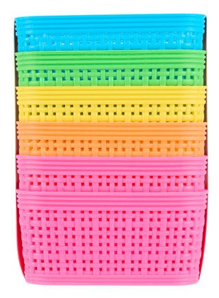 Thumbnail 2: SIMPLIFY 6 Pk Square Storage Baskets 