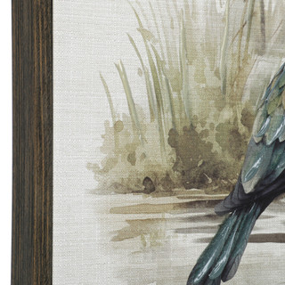 Thumbnail 2: Masterpiece Studios 21x21 Linen Seabird Wall Art 