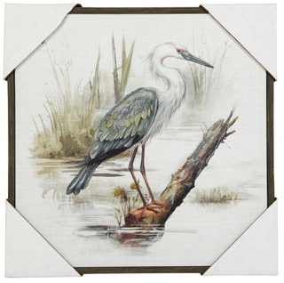 Thumbnail 1: Masterpiece Studios 21x21 Linen Seabird Wall Art 