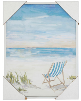 Thumbnail 1: Masterpiece Studios 19x25 Beach Chair Wall Art 