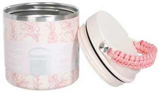 Thumbnail 2: Hydragear 25oz Pink Botanical Handled Food Jar 