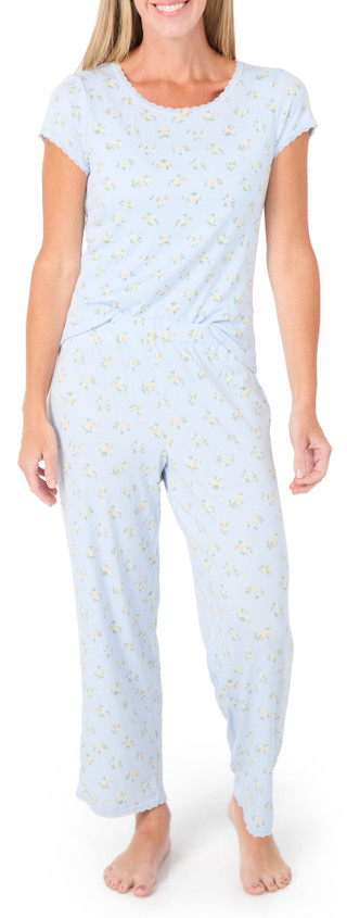 Thumbnail 1: Laura Ashley Women's 2 Pc Floral Pajama Pants Set 