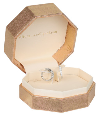 Thumbnail 1: OLIVIA & JACKSON Sterling Silver Cubic Zirconia Huggies 