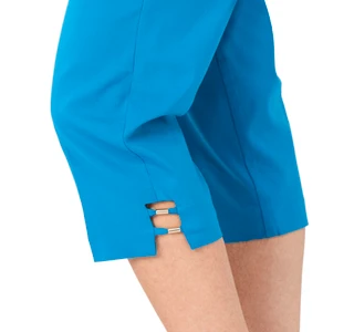 Thumbnail 2: Coral Bay Petite Gold Bar Hem Capris 