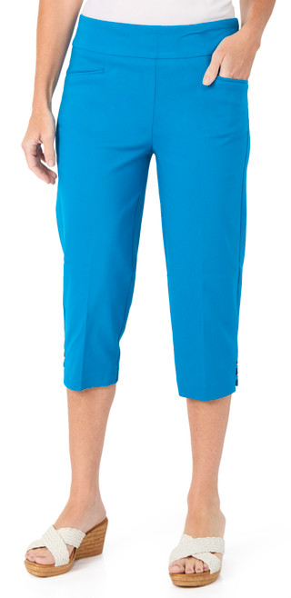 Thumbnail 1: Coral Bay Petite Gold Bar Hem Capris 