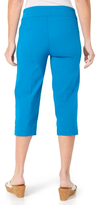 Thumbnail 3: Coral Bay Petite Gold Bar Hem Capris 