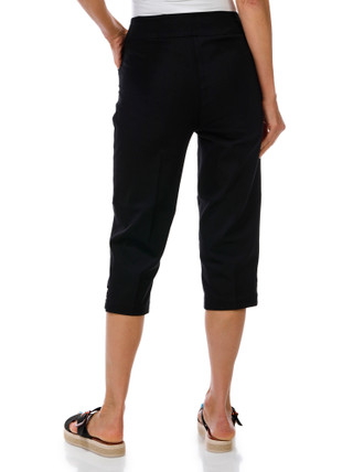 Thumbnail 3: Coral Bay Petite Gold Bar Hem Capris 