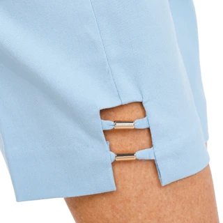 Thumbnail 3: Coral Bay Petite Gold Bar Hem Capris 