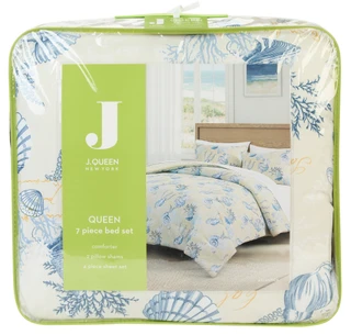 Thumbnail 1: J. Queen New York Queen Size 7 Pc Comforter Set 
