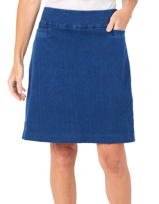 Thumbnail 1: Zac & Rachel Women's Stretch Denim Skort 