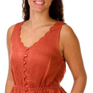 Thumbnail 3: Democracy Women's Sleeveless Embellished Button Down Top 