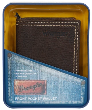 Thumbnail 1: Wrangler Genuine Leather Front Pocket Wallet 