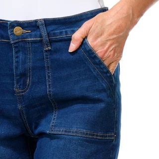 Thumbnail 2: Bleu Petite Porkchop Pocket Denim Shorts 