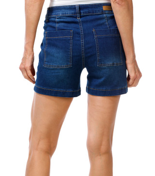 Thumbnail 3: Bleu Petite Porkchop Pocket Denim Shorts 