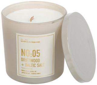 Thumbnail 1: EAST WEST 13.6 oz Driftwood + Baltic Sea Salt Candle 