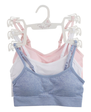 Thumbnail 1: Rene Rofe Big Girls 3 Pk Seamless Racerback Bras 