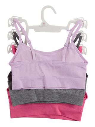 Thumbnail 2: Rene Rofe Big Girls 3 Pk Seamless Racerback Bras 