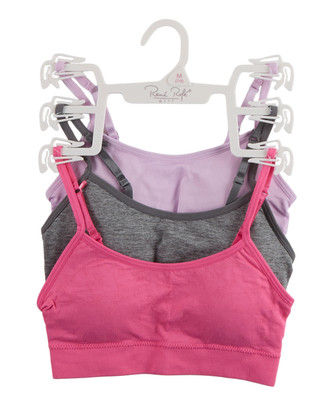 Thumbnail 1: Rene Rofe Big Girls 3 Pk Seamless Racerback Bras 