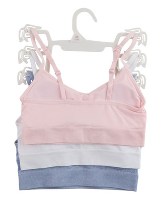 Thumbnail 2: Rene Rofe Big Girls 3 Pk Seamless Racerback Bras 