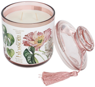 Thumbnail 2: EAST WEST 12.6 oz Peony Blossom Candle 