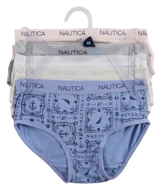 Thumbnail 1: Nautica Big Girls 5 Pc Bandana Cotton Briefs 