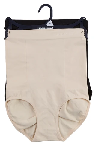 Thumbnail 1: Lands End 2 Pk Seamless High Waist Brief Shapewear 
