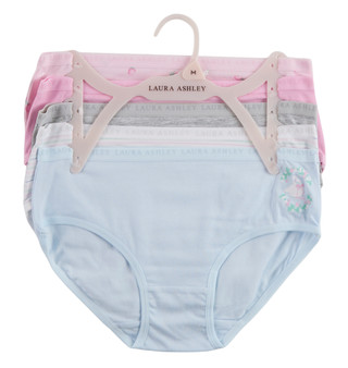 Thumbnail 2: Laura Ashley Girls 5 Pk Multi Briefs 