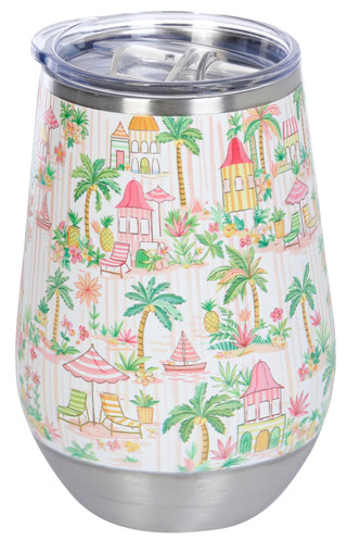 Thumbnail 1: Meteor Palm Royale Promenade Wine Tumbler 