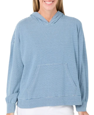 Thumbnail 1: Cyrus Women's Long Sleeve Striped Hoodie 