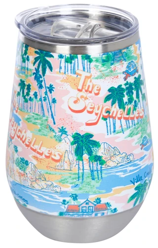 Thumbnail 1: Meteor Seaside Seychelles Wine Tumbler 